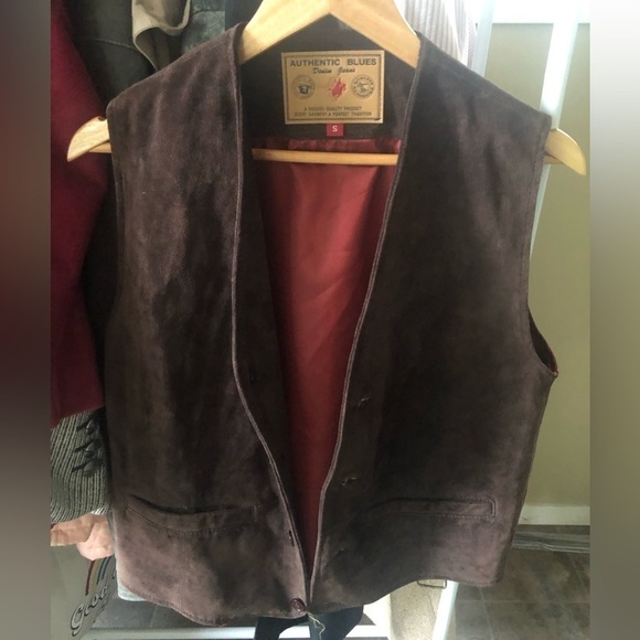 AUTHENTIC BLUES suede leather vest - Picture 2 of 5